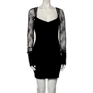 Elizabeth and James Lace Plunge Dress